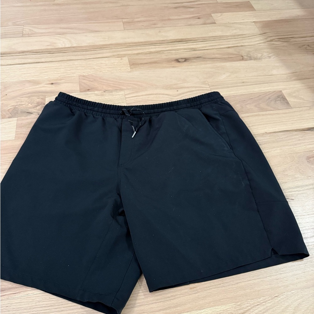 Puma Men's Black Elastic-Waist Performance Shorts